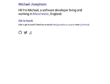 Tablet Screenshot of josephson.org